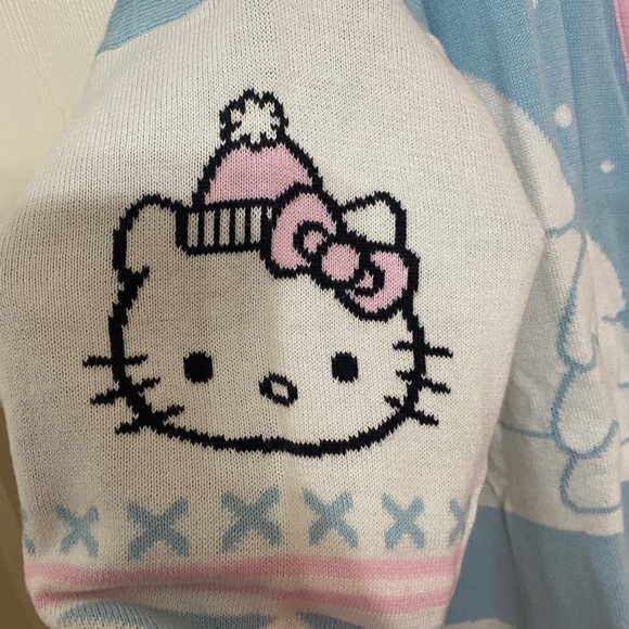 Hello Kitty Women's Cardigan - Pink and Blue - Picture 3 of 6